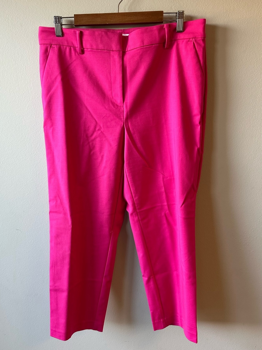 LOFT Hot Pink Ankle Tailored Pants